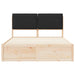Cadru de pat cu tăblie tapițată cu headboard Negru 140 x 200 cm - WALTI WALTI