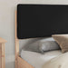 Cadru de pat cu tăblie tapițată cu headboard Negru 200 x 200 cm - WALTI WALTI