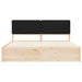 Cadru de pat cu tăblie tapițată cu headboard Negru 180 x 200 cm - WALTI WALTI