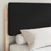 Cadru de pat cu tăblie tapițată cu headboard Negru 140 x 190 cm - WALTI WALTI
