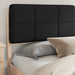 Cadru de pat cu tăblie tapițată cu headboard Negru 200 x 200 cm - WALTI WALTI
