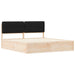 Cadru de pat cu tăblie tapițată cu headboard Negru 200 x 200 cm - WALTI WALTI