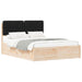 Cadru de pat cu tăblie tapițată cu headboard Negru 140 x 200 cm - WALTI WALTI