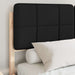 Cadru de pat cu tăblie tapițată cu headboard Negru 140 x 190 cm - WALTI WALTI