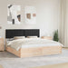 Cadru de pat cu tăblie tapițată cu headboard Negru 180 x 200 cm - WALTI WALTI