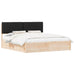 Cadru de pat cu tăblie tapițată cu headboard Negru 180 x 200 cm - WALTI WALTI