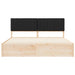 Cadru de pat cu tăblie tapițată cu headboard Negru 180 x 200 cm - WALTI WALTI