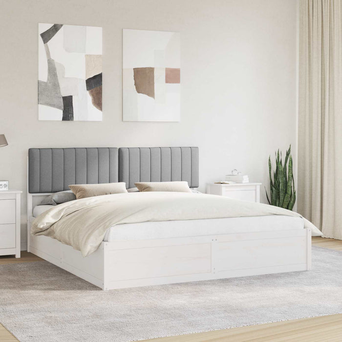 Cadru de pat cu tăblie tapițată Gri deschis 180 x 200 cm - WALTI WALTI
