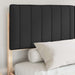 Cadru de pat cu tăblie tapițată cu headboard Negru 160 x 200 cm - WALTI WALTI