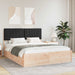 Cadru de pat cu tăblie tapițată cu headboard Negru 160 x 200 cm - WALTI WALTI