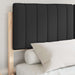 Cadru de pat cu tăblie tapițată cu headboard Negru 135 x 190 cm - WALTI WALTI