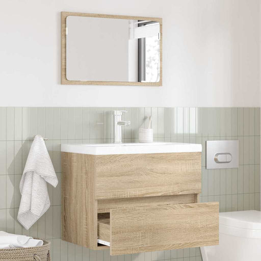 Set de mobilier pentru baie Stejar Sonoma Lemn compozit - WALTI WALTI