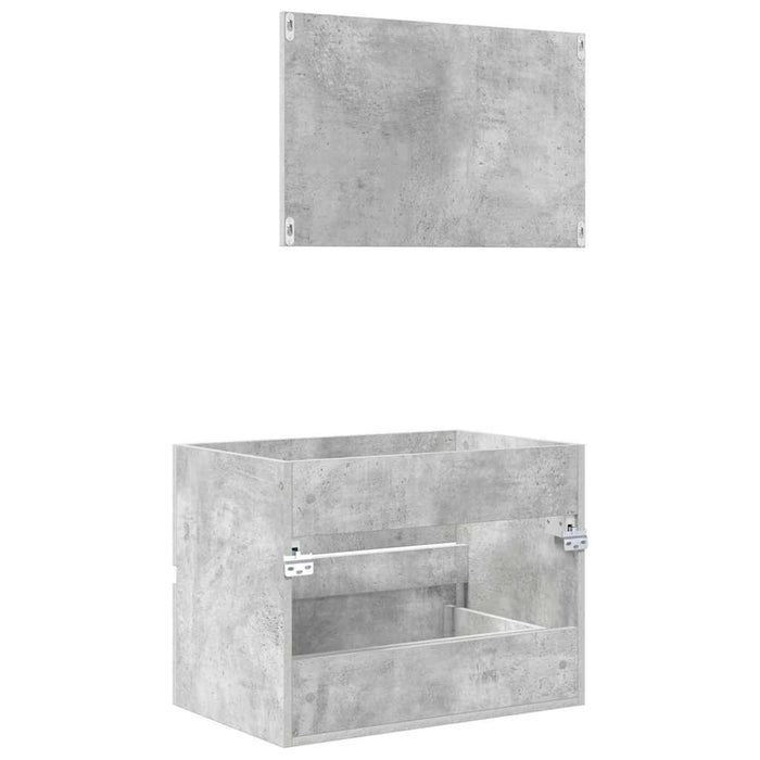 Set de mobilier pentru baie Gri din beton 60 x 38,3 x 45 cm - WALTI WALTI