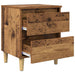 Dulap de pat cu sertar Lemn Vechi 40 x 35 x 50 cm Lemn compozit - WALTI WALTI