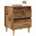 Dulap de pat cu sertar Lemn Vechi 40 x 35 x 50 cm Lemn compozit - WALTI WALTI