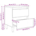 Dulap de pat cu sertar Lemn Vechi 40 x 35 x 50 cm Lemn compozit - WALTI WALTI