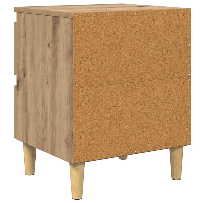 Dulapuri de pat 2 pcs Stejar Artizanal 40 x 35 x 50 cm - WALTI WALTI