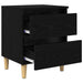 Dulap de pat Stejar Negru 40 x 35 x 50 cm Lemn compozit - WALTI WALTI