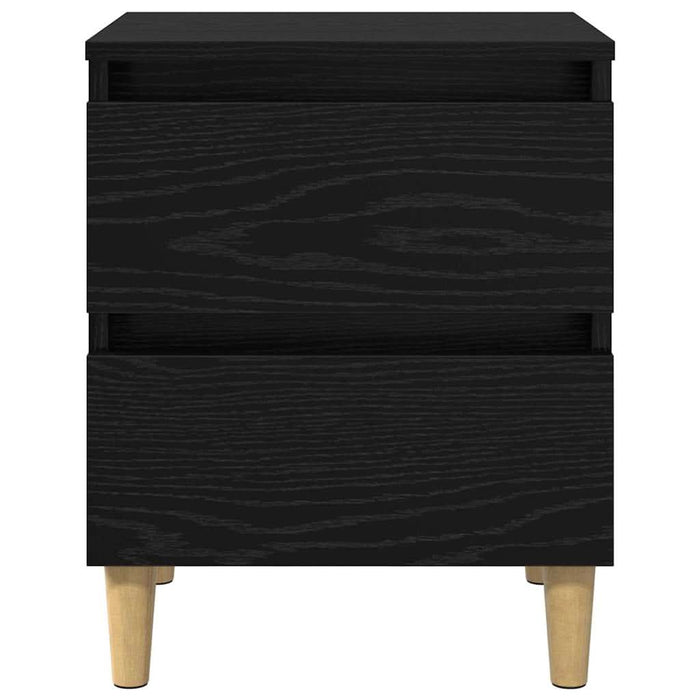 Dulap de pat Stejar Negru 40 x 35 x 50 cm Lemn compozit - WALTI WALTI
