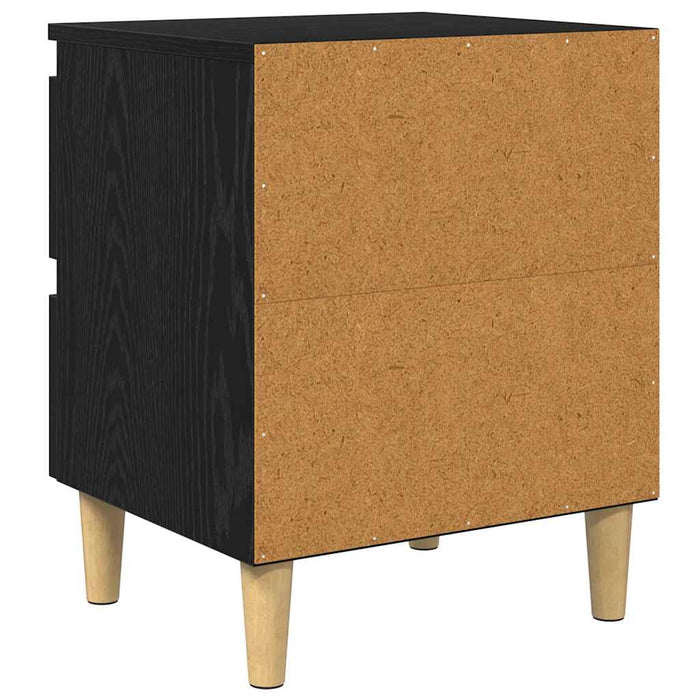 Dulapuri de pat cu sertar 2 pcs Stejar Negru 40 x 35 x 50 cm - WALTI WALTI