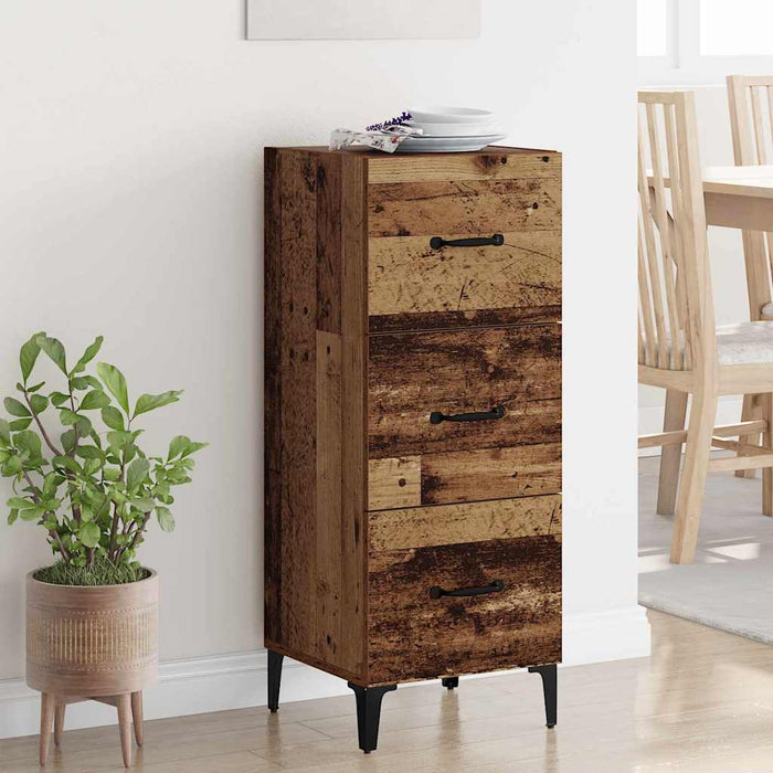 Bufet cu sertar Lemn Vechi 34,5 x 34 x 90 cm Lemn compozit - WALTI WALTI