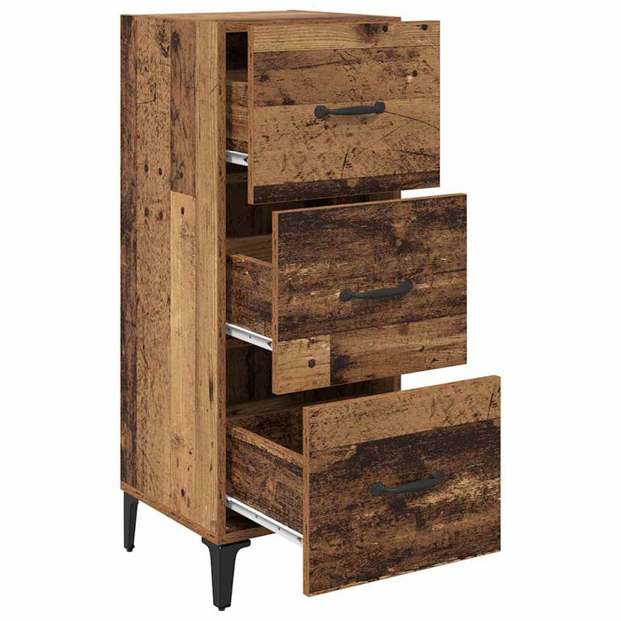 Bufet cu sertar Lemn Vechi 34,5 x 34 x 90 cm Lemn compozit - WALTI WALTI