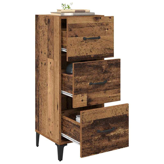 Bufet cu sertar Lemn Vechi 34,5 x 34 x 90 cm Lemn compozit - WALTI WALTI