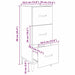 Bufet Stejar Artizanal 34,5 x 34 x 90 cm Lemn compozit - WALTI WALTI