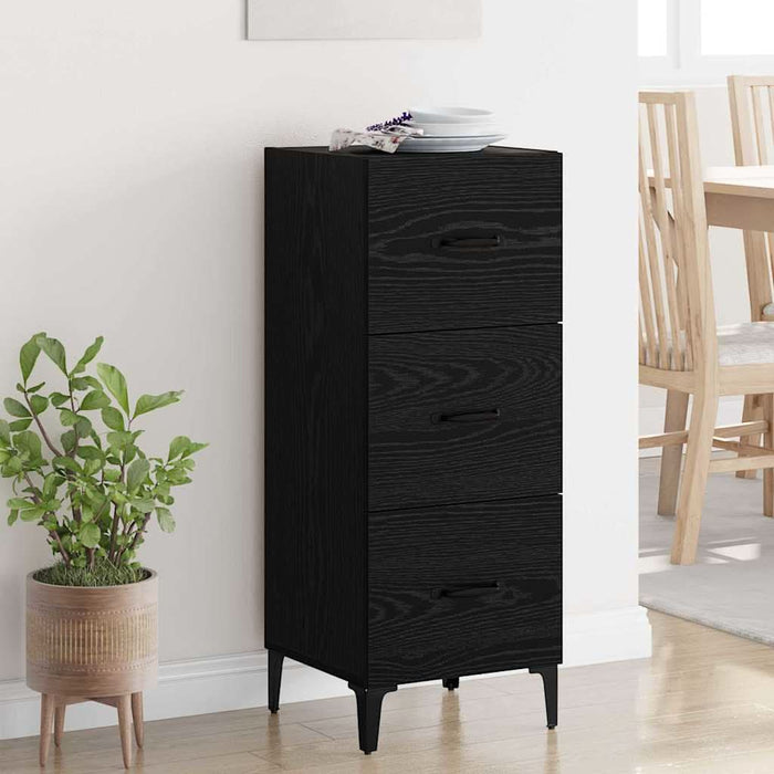 Bufet cu sertar Stejar Negru 34,5 x 34 x 90 cm Lemn compozit - WALTI WALTI