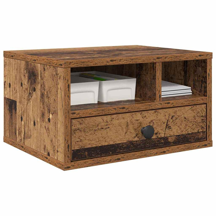 Suport pentru imprimantă cu sertar Lemn Vechi 40 x 32 x 24 cm - WALTI WALTI