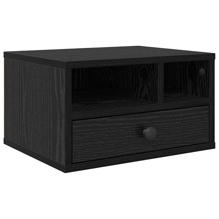 Suport pentru imprimantă cu sertar Stejar Negru 40 x 32 x 24 cm - WALTI WALTI