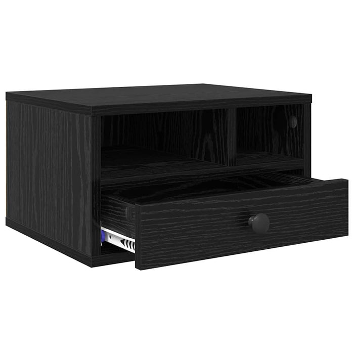 Suport pentru imprimantă cu sertar Stejar Negru 40 x 32 x 24 cm - WALTI WALTI