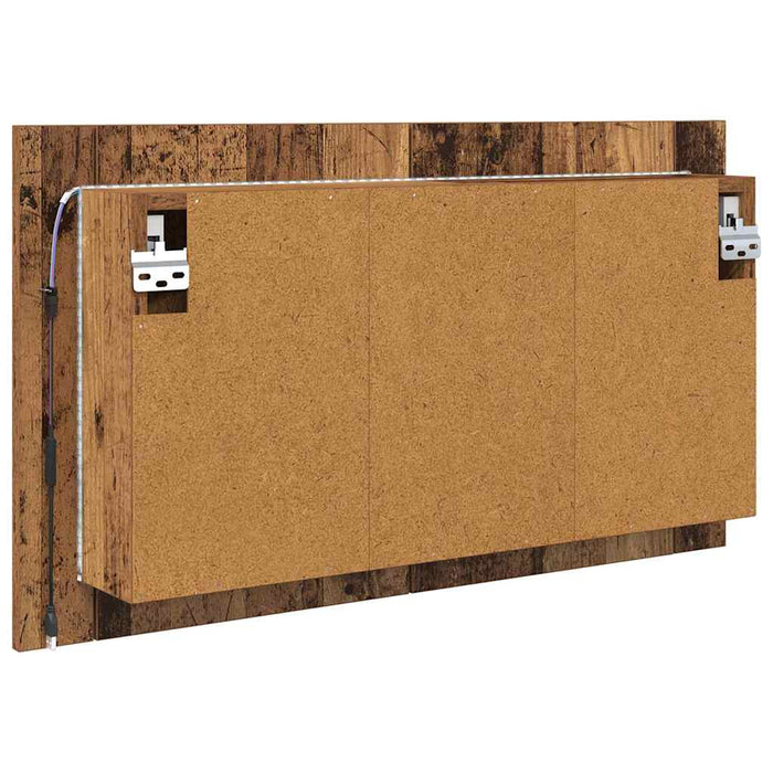 Dulap cu oglindă pentru baie cu raft Lemn Vechi 80 x 12 x 45 cm - WALTI WALTI