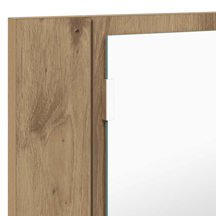 Dulap cu oglindă pentru baie Stejar Artizanal 80 x 12 x 45 cm - WALTI WALTI