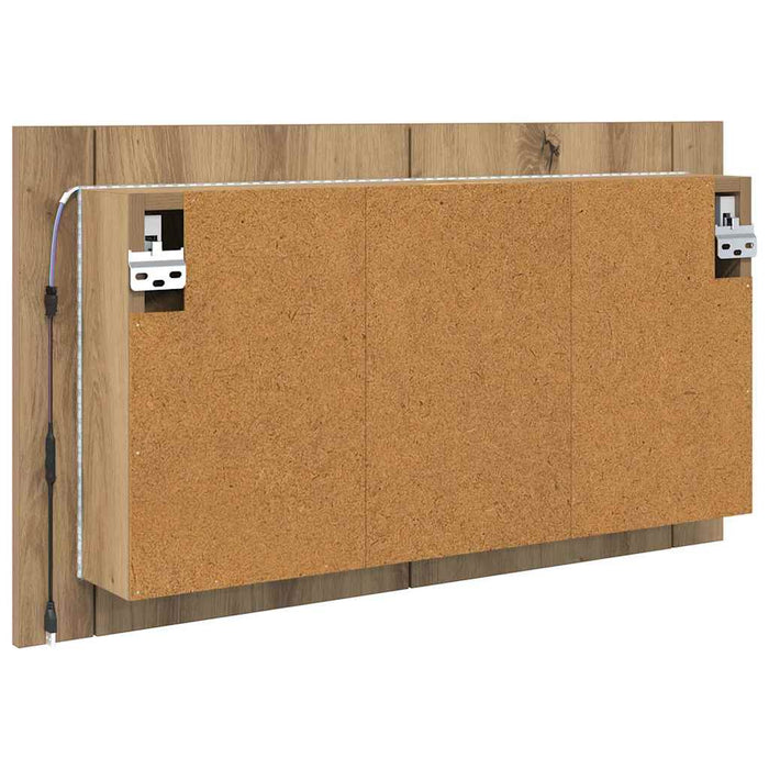 Dulap cu oglindă pentru baie Stejar Artizanal 80 x 12 x 45 cm - WALTI WALTI