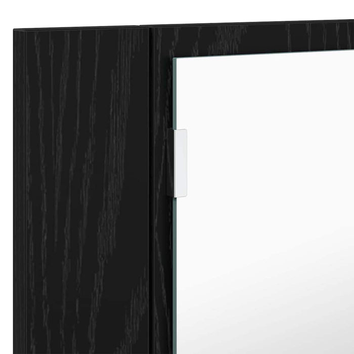Dulap cu oglindă pentru baie Stejar Negru 80 x 12 x 45 cm - WALTI WALTI