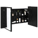 Dulap cu oglindă pentru baie Stejar Negru 80 x 12 x 45 cm - WALTI WALTI