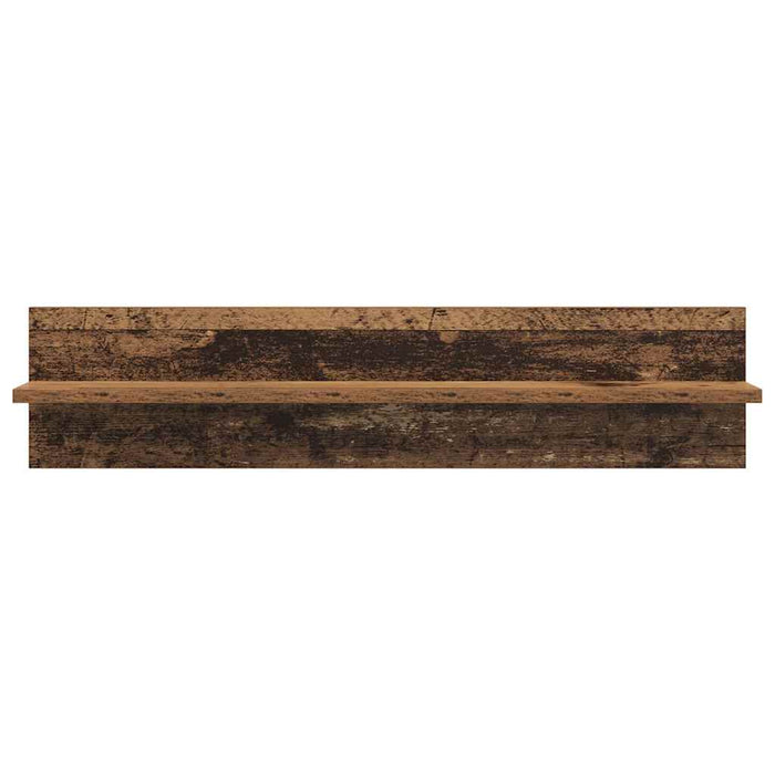 Șemele de perete cu raft 4 pcs Lemn Vechi 80 x 11,5 x 18 cm - WALTI WALTI