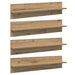 Șemele de perete 4 pcs Stejar Artizanal 80 x 11,5 x 18 cm - WALTI WALTI
