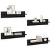 Șemele de perete cu raft 4 pcs Stejar Negru 80 x 11,5 x 18 cm - WALTI WALTI