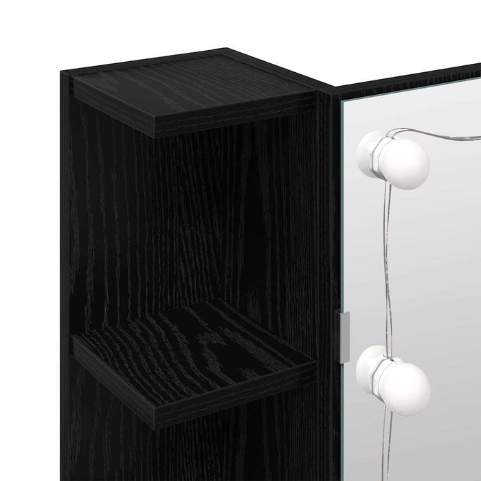 Dulap cu oglindă Stejar Negru 70 x 16,5 x 60 cm Lemn compozit - WALTI WALTI