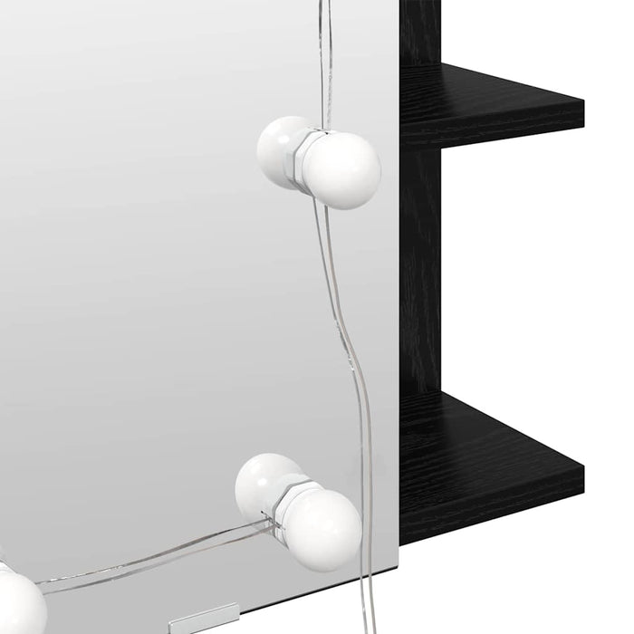 Dulap cu oglindă Stejar Negru 70 x 16,5 x 60 cm Lemn compozit - WALTI WALTI