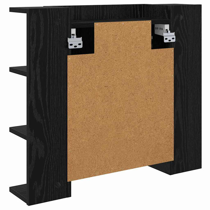 Dulap cu oglindă Stejar Negru 70 x 16,5 x 60 cm Lemn compozit - WALTI WALTI