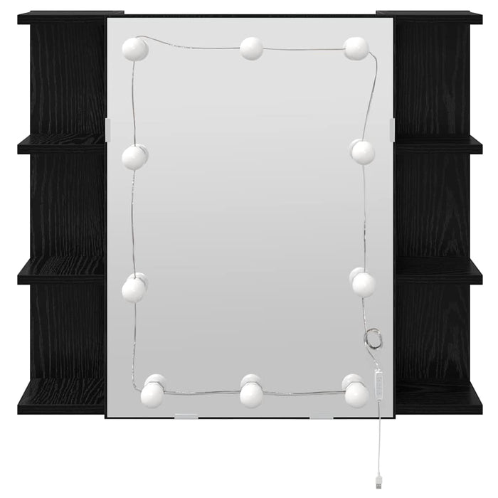Dulap cu oglindă Stejar Negru 70 x 16,5 x 60 cm Lemn compozit - WALTI WALTI