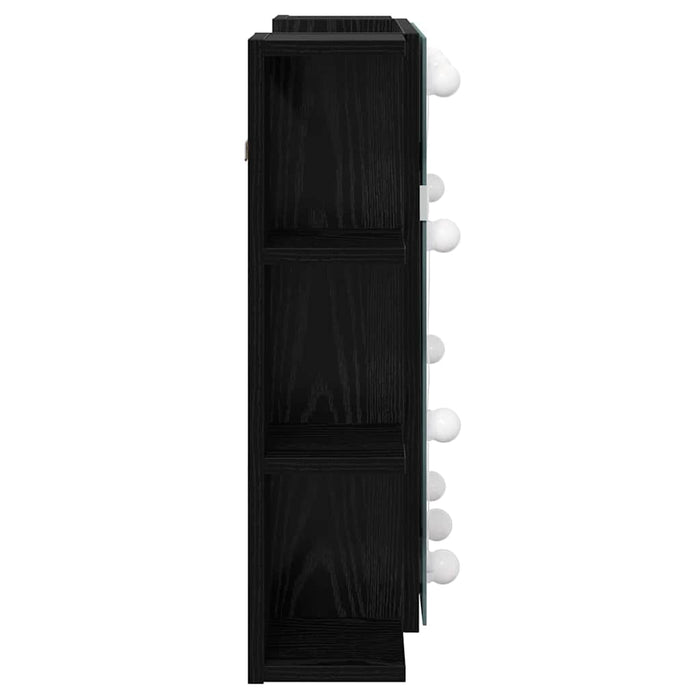 Dulap cu oglindă Stejar Negru 70 x 16,5 x 60 cm Lemn compozit - WALTI WALTI