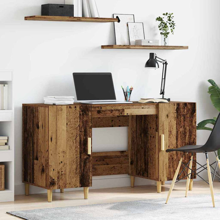 Birou cu raft cu ușă Lemn Vechi 140 x 50 x 75 cm Lemn compozit - WALTI WALTI