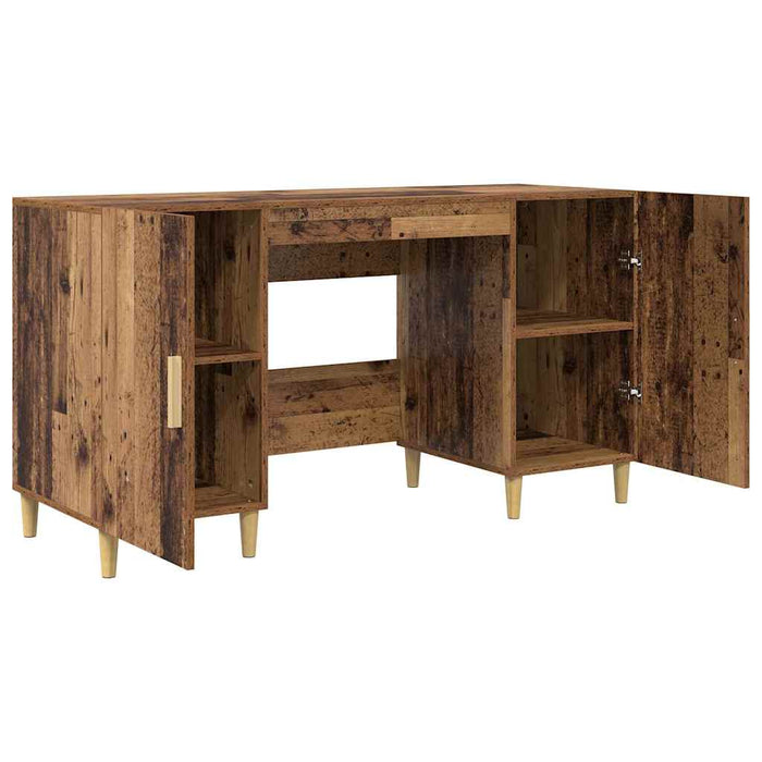 Birou cu raft cu ușă Lemn Vechi 140 x 50 x 75 cm Lemn compozit - WALTI WALTI