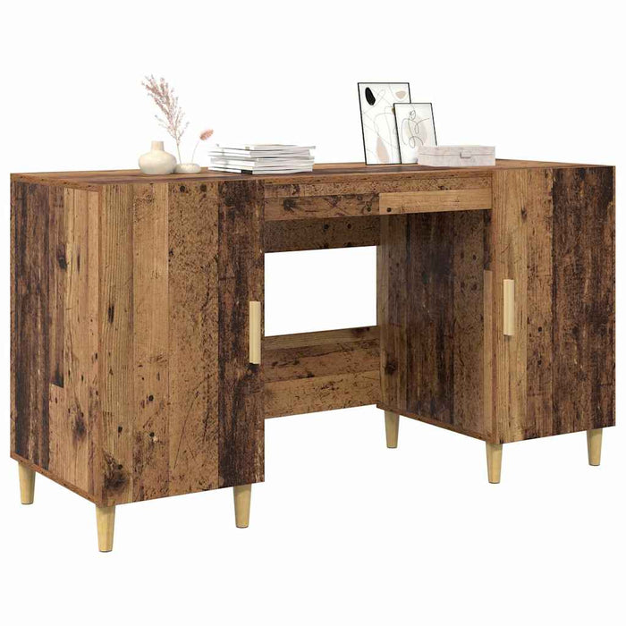 Birou cu raft cu ușă Lemn Vechi 140 x 50 x 75 cm Lemn compozit - WALTI WALTI