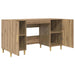Birou cu raft Stejar Artizanal 140 x 50 x 75 cm Lemn compozit - WALTI WALTI