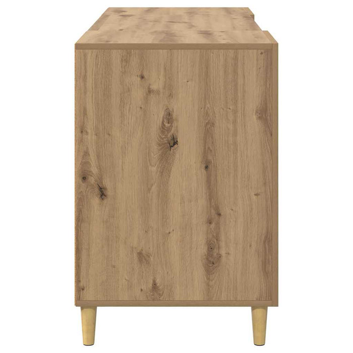 Birou cu raft Stejar Artizanal 140 x 50 x 75 cm Lemn compozit - WALTI WALTI